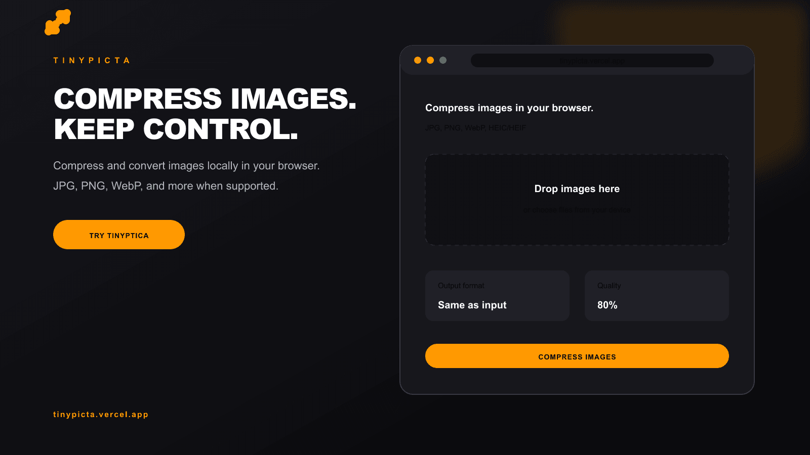 TinyPicta interface